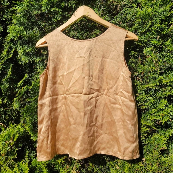 Vintage 90s Liquid Silk Tank by Braemar (S) - Picture 2 of 3